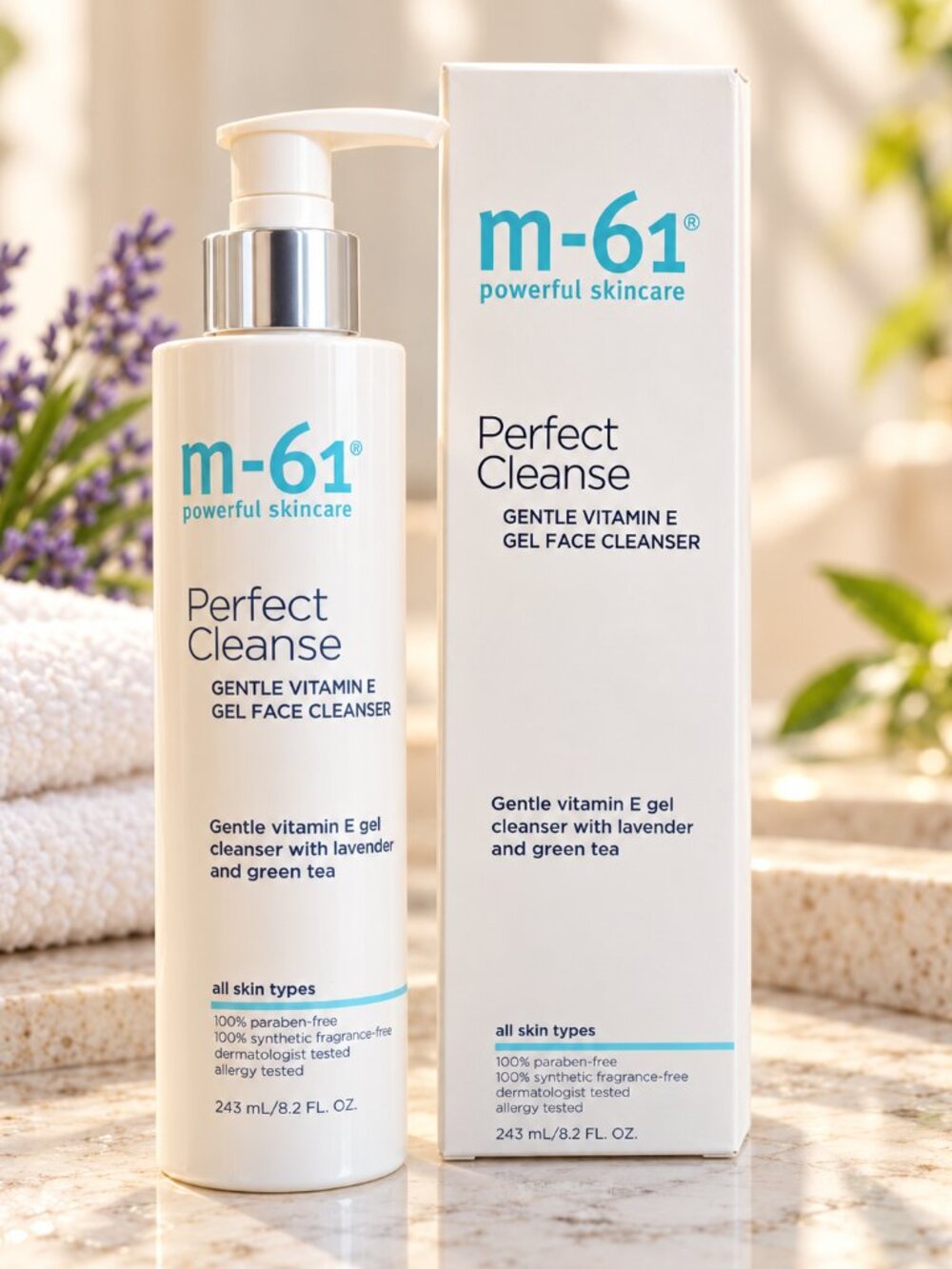 MSRP $48 | M-61 Perfect Cleanse Gentle Vitamin E Gel Face Cleanser – 8.2 oz –NIB